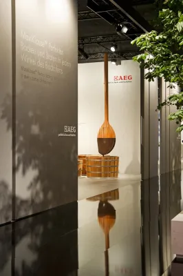 Bild: Dreidimensionaler AEG Relaunch auf der IFA und Küchenmeile A30