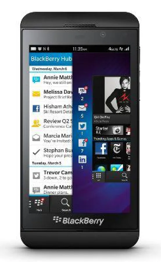 Das BlackBerry® Z10 (Quelle: www.blackberry.com)