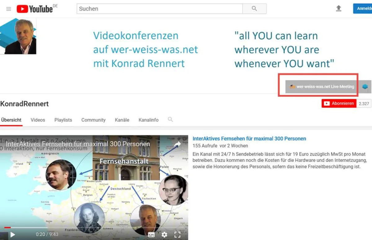 Link zum Start auf dem YouTube-Kanal