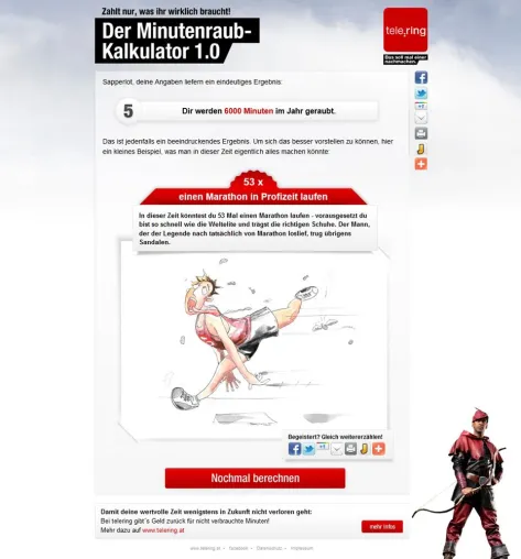 tele.ring: Kampf dem Minutenraub Bild: tele.ring: Kampf dem Minutenraub