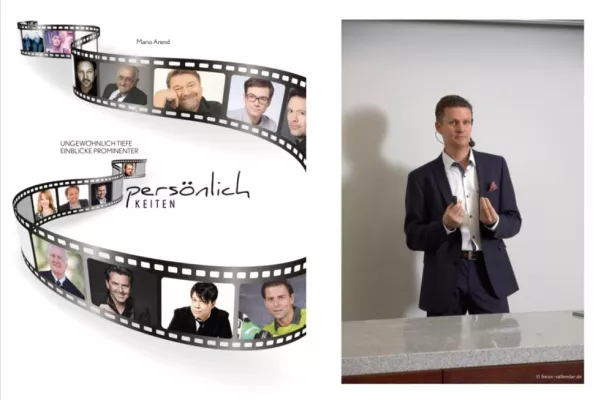 Bild: Buchautor Mario Arend spendet Teilerlös seines Buchs persönlichKEITEN an Dunkelziffer ev