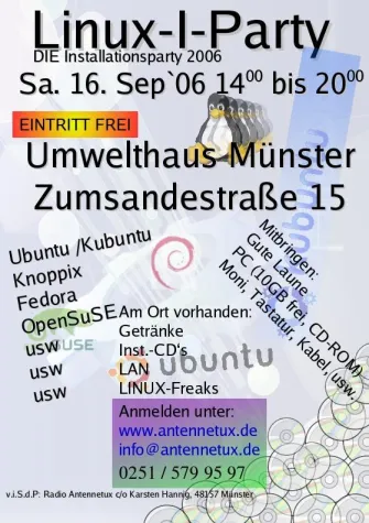 Bild: Linux-Installationsparty in Münster