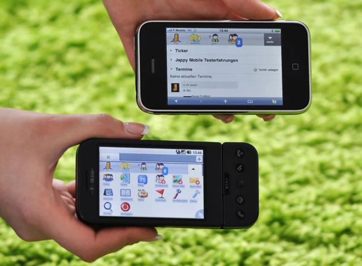 Das mobile Portal m.jappy.de ist eine ergonomische und schnelle Plattform mit allen Funktionalitäten von Jappy.de. Sie ist für alle Smartphones geeignet; für iPhones wurde sie optimiert.