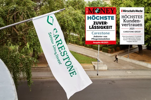Bild: Testsieger: Carestone ist zuverlässigster und vertrauensvollster Anbieter für Pflegeimmobilien