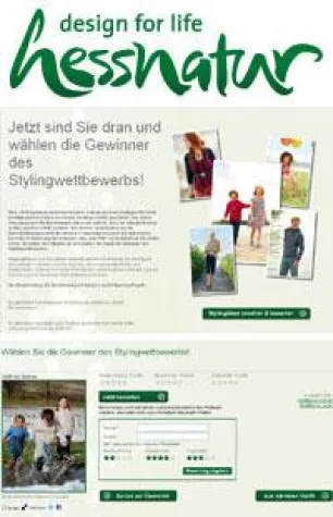 Bild: Interaktiv auf hessnatur.de: Eigene Mode-Ideen präsentieren und bewerten