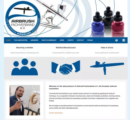 Bild: Für Spritzpistolen-Interessierte aus ganz Europa: Der Airbrush-Fachverband e.V. bietet internationalen Service