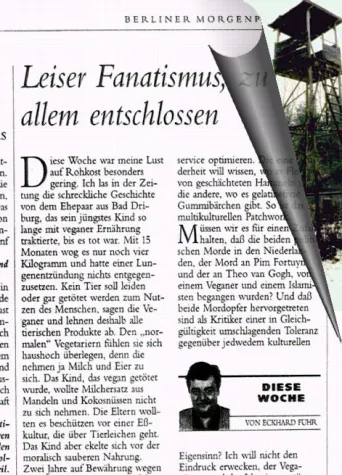 Bild: Presserat rügt Diskriminierung von Veganern