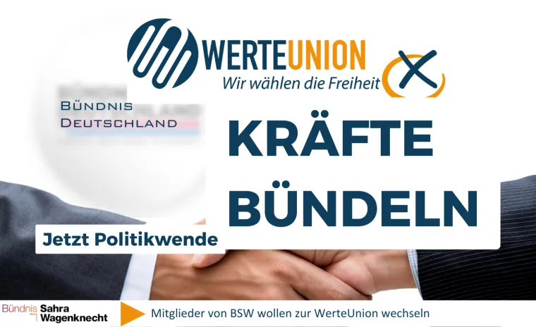 WerteUnion bündelt politische Kräfte! 48 Stunden nach Wahlkampfauftakt mit Dr. Hans-Georg Maaßen in Chemnitz Bild: WerteUnion bündelt politische Kräfte! 48 Stunden nach Wahlkampfauftakt mit Dr. Hans-Georg Maaßen in Chemnitz