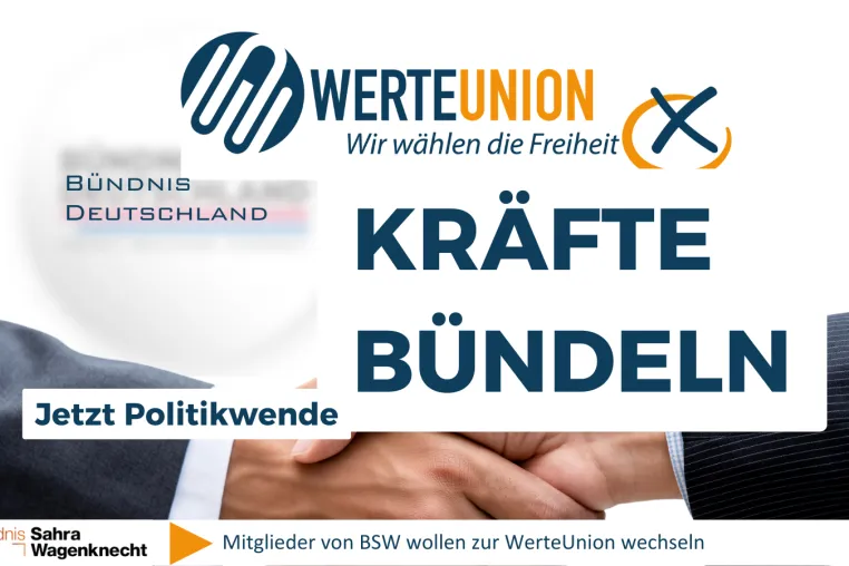 WerteUnion bündelt politische Kräfte! 48 Stunden nach Wahlkampfauftakt mit Dr. Hans-Georg Maaßen in Chemnitz Bild: WerteUnion bündelt politische Kräfte! 48 Stunden nach Wahlkampfauftakt mit Dr. Hans-Georg Maaßen in Chemnitz