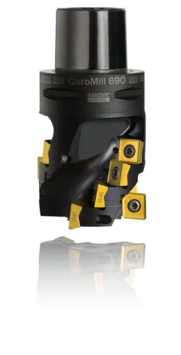 CoroMill® 690 Walzenstirnfräser – die neue Referenz für die Titanbearbeitung Bild: CoroMill® 690 Walzenstirnfräser – die neue Referenz für die Titanbearbeitung