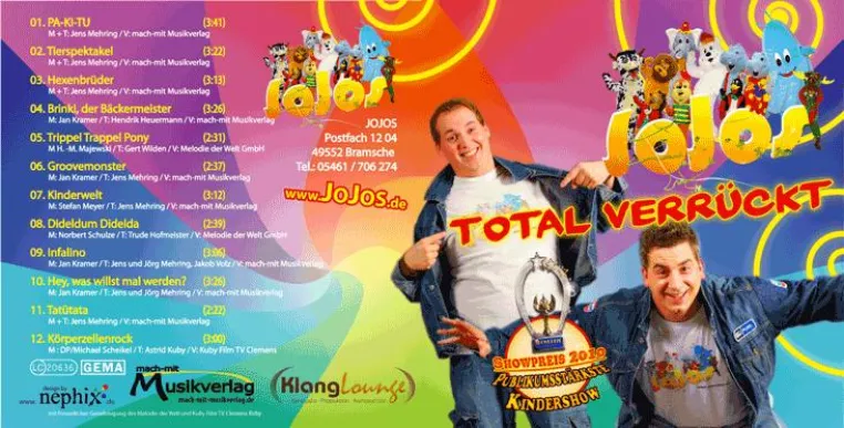 JOJOS präsentieren ihr neues Kinderalbum auf der didacta 2011 Bild: JOJOS präsentieren ihr neues Kinderalbum auf der didacta 2011