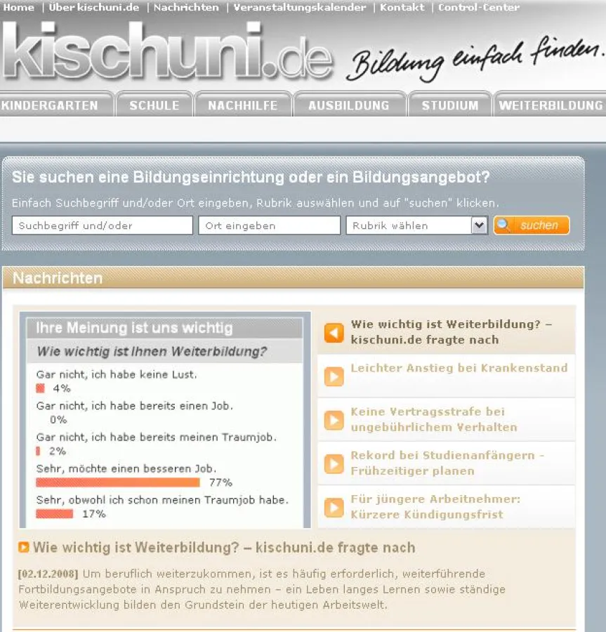 Wie wichtig ist Weiterbildung? ? kischuni.de fragte nach