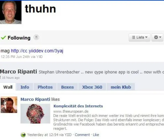 Bild: Gefallen oder das Gegenteil per Klick bekennen