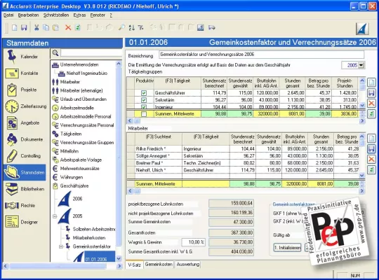 Bild: Mit standardisierter Büro- und Projektmanagement-Software effizienter und profitabler planen