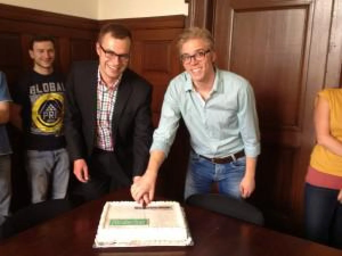 Phlipp Lück und Michael Schulte feiern den Erfolg