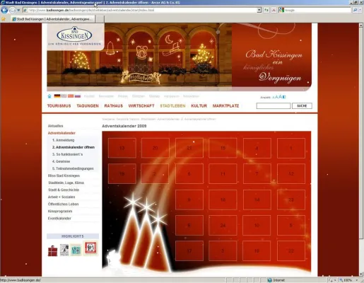 Online Adventskalender Stadt Würzburg und Stadt Bad Kissingen Bild: Online Adventskalender Stadt Würzburg und Stadt Bad Kissingen