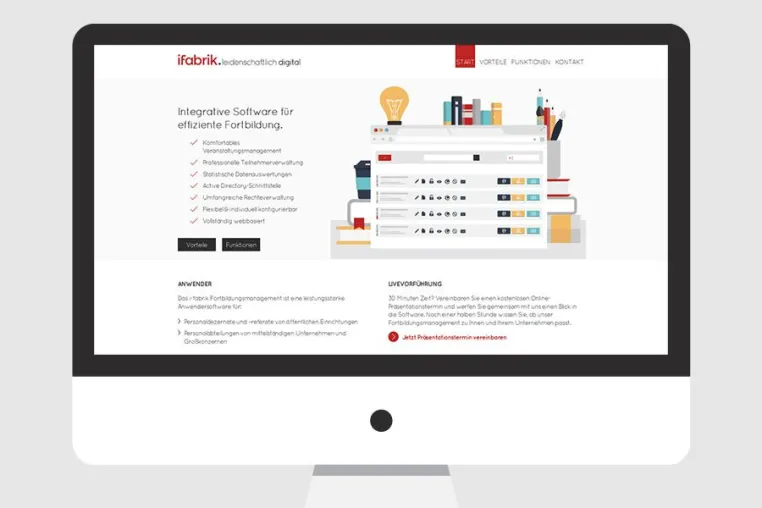 Bild: Neue Fortbildungsmanagement-Software von i-fabrik GmbH