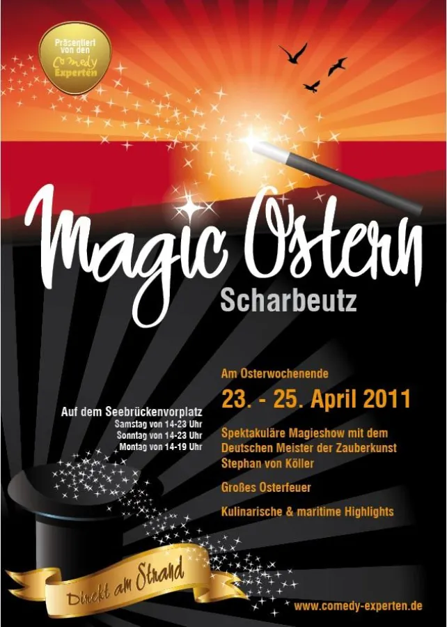 Magische Ostern in Scharbeutz mit Zauberkünstlern und traditionellem Osterfeuer