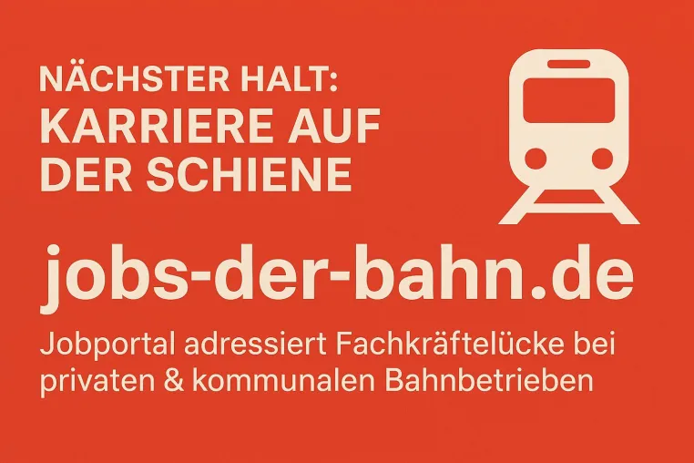 Jobs-der-Bahn.de startet: Jobportal für starke Bahnunternehmen in Deutschland Bild: Jobs-der-Bahn.de startet: Jobportal für starke Bahnunternehmen in Deutschland