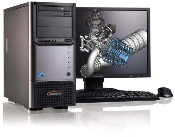 Bild: CAD Workstation CADnetwork ProViz X25 mit intelligenter Leistungsanpassung