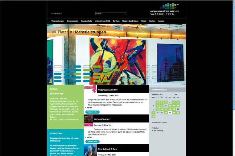 Platz für einen Neustart: Website-Relaunch für CCS Bild: Platz für einen Neustart: Website-Relaunch für CCS