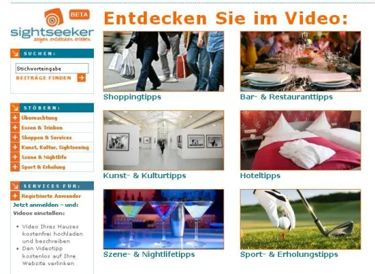 Bild: Praktisch und zeitgemäß - Das Video-Tourismusportal sightseeker.de macht Städtereisen zum Vergnügen