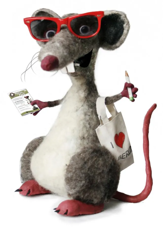 Fred, das Maskottchen der Friedrichshain-Rallye