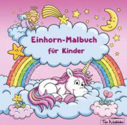 Bild: Einhorn-Malbuch für Kinder - 30 einzigartige Einhorn-Motive