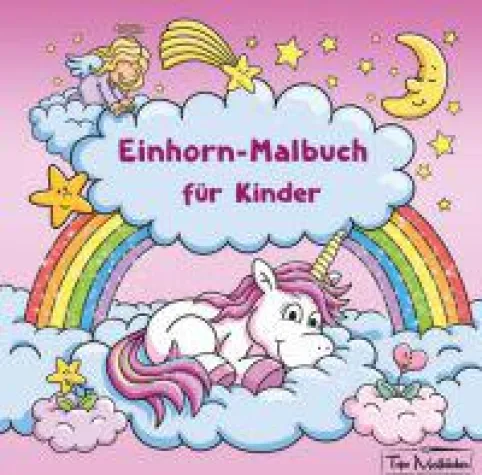 Bild: Einhorn-Malbuch für Kinder - 30 einzigartige Einhorn-Motive