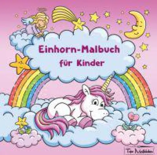 Bild: Einhorn-Malbuch für Kinder - 30 einzigartige Einhorn-Motive