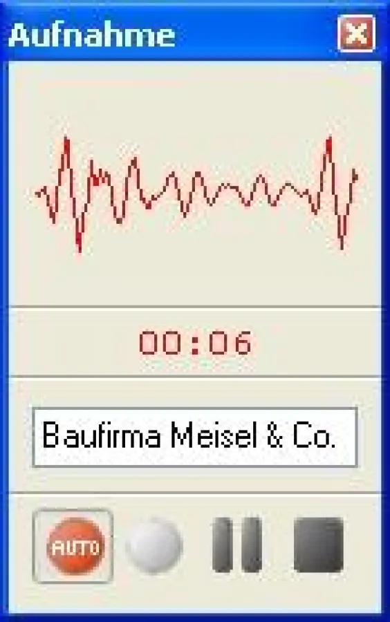 Neu: Kommentar im Aufnahmefenster eingeben