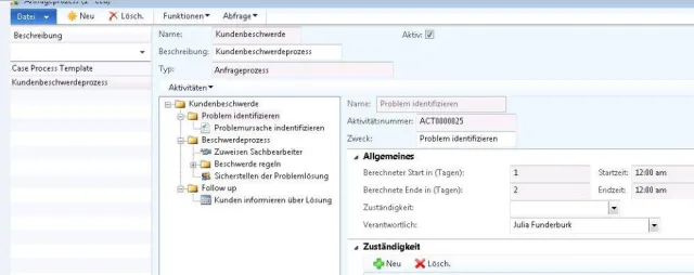 Bild: Case-Management mit ERP-System AX2012