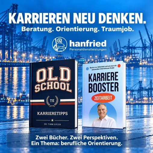 „Oldschool Karrieretipps“: hanfried-Geschäftsführer Dr. Timm Eifler veröffentlicht zweites Buch Bild: „Oldschool Karrieretipps“: hanfried-Geschäftsführer Dr. Timm Eifler veröffentlicht zweites Buch