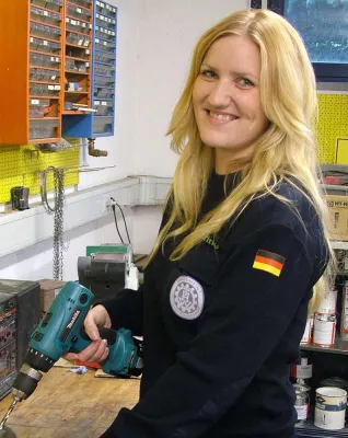Bild: Bamberger THW-Helferin bereitet sich auf Einsatz in Äthiopien vor
