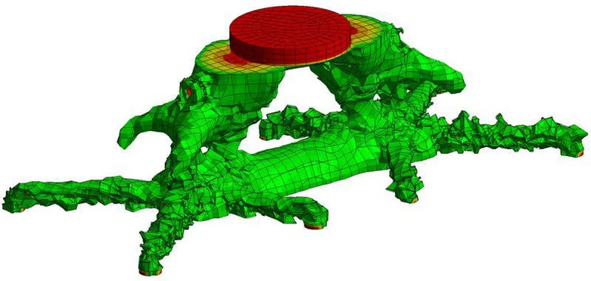 Ergebnis der Topologieoptimierung (Fraunhofer IPA/Robomotion GmbH)