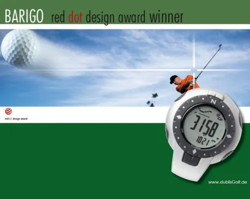 Bild: dublisGolf 11/09: BARIGO® No. 44 Pocket Wetterstation für den Golfsport in Deutschland, Österreich und Schweiz