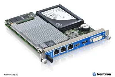 Kontron Double-Width AdvancedMC Prozessormodul AM5020 mit Intel Core i7 Prozessortechnologie Bild: Kontron Double-Width AdvancedMC Prozessormodul AM5020 mit Intel Core i7 Prozessortechnologie