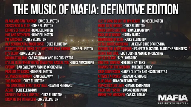 Bild: Enthüllung des kompletten lizenzierten Soundtracks zu Mafia: Definitive Edition