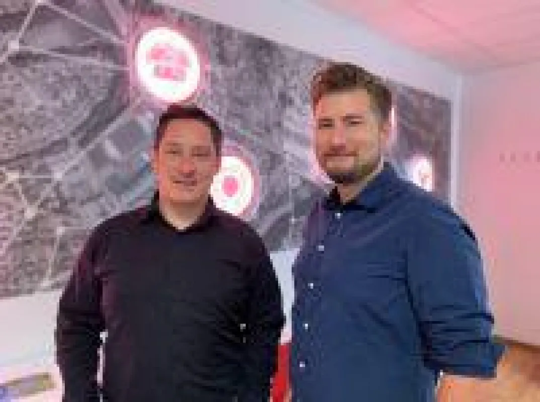 GBI-Geschäftsführer Andreas Zacherl präsentierte mit Hannes Heidenreich die neue Anwendung Kommune 3D.
