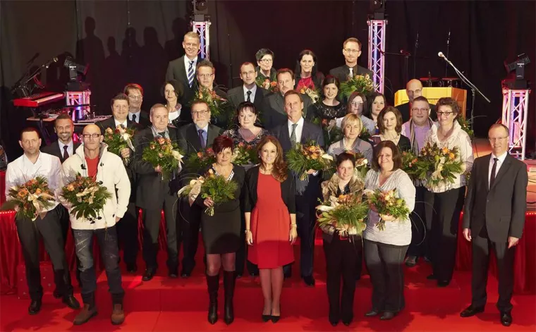 Bild: Printus ehrt 37 Jubilare für langjährige Firmentreue