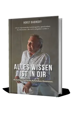 Bild: Horst Babinsky, Erfinder mit 40 Patenten, stellt seine Autobiografie "Alles Wissen ist in dir" vor. 