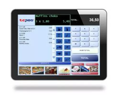 Bild: TCPOS serviert Kasse auf Tablet zur EuroCIS