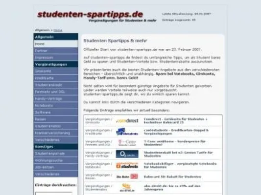Bild: Vergünstigungen für Studenten