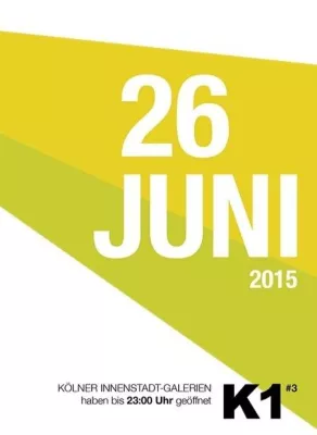 K1 - Kölner Innenstadtgalerien laden zur gemeinsamen Galeriennacht Bild: K1 - Kölner Innenstadtgalerien laden zur gemeinsamen Galeriennacht