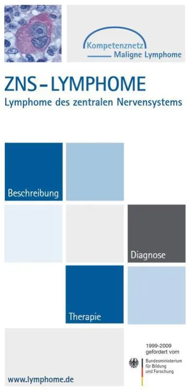 Faltblatt ZNS-Lymphome (Kompetenznetz Maligne Lymphome e.V.)