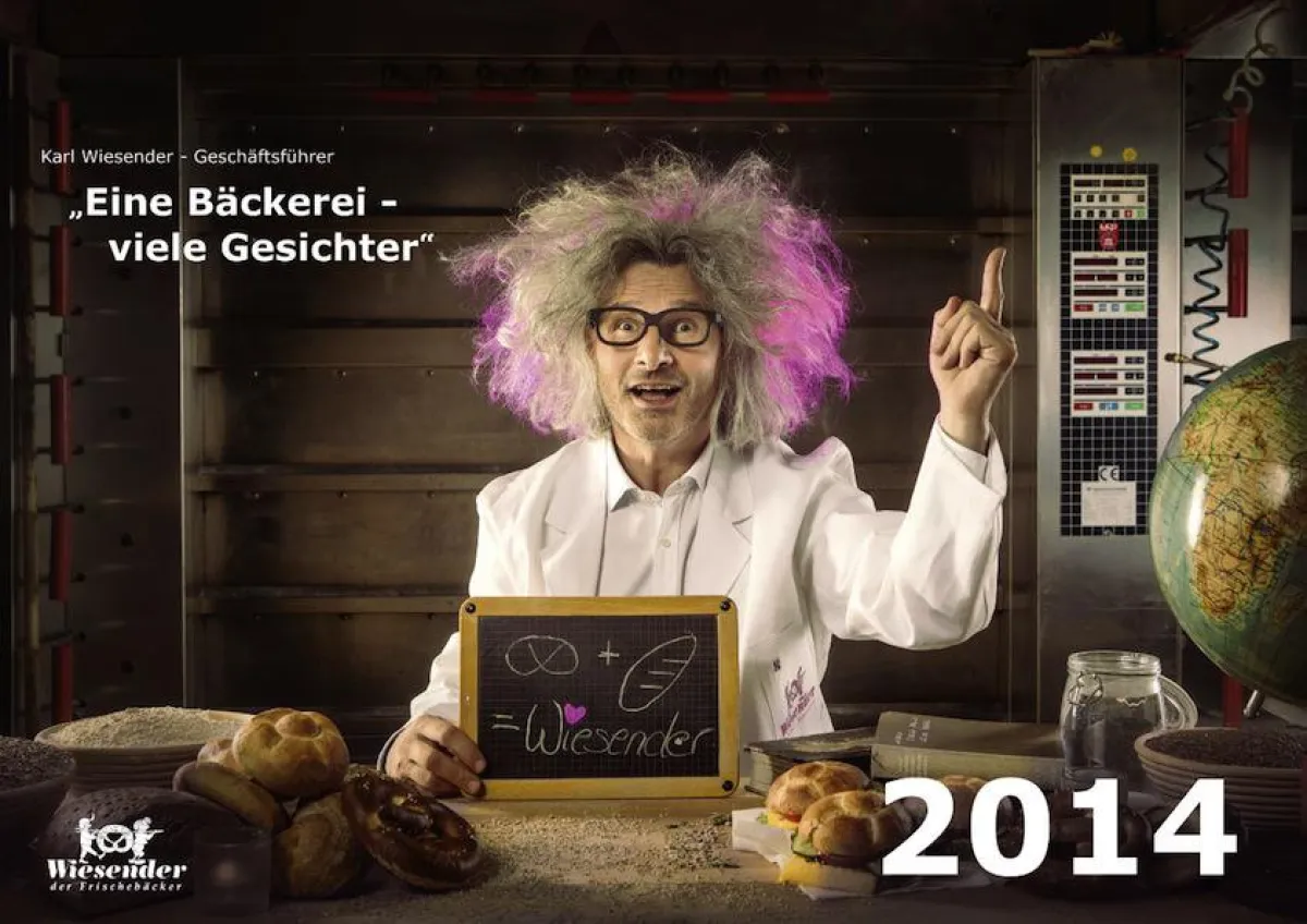 Aufgepasst: „Professor Dr. bäck.“ Karl Wiesender hat die Genussformel für Backwaren entdeckt.