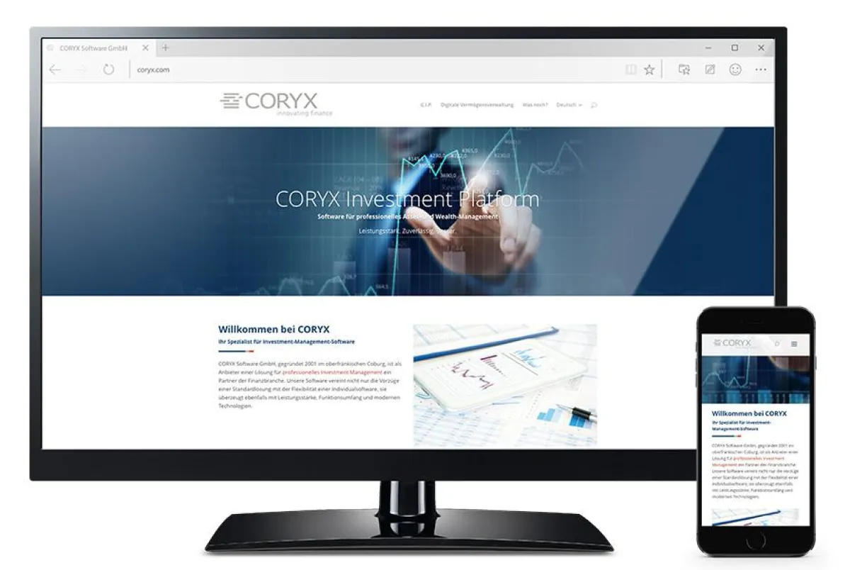 CORYX Software GmbH mit neuer Website online