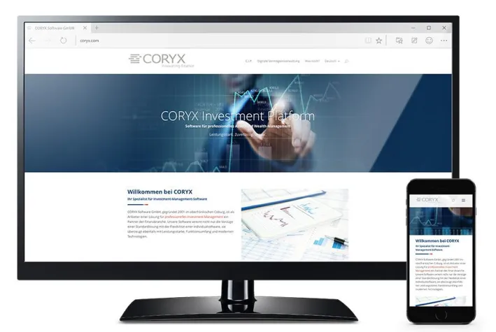 Bild: CORYX Software GmbH mit neuer Website online