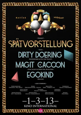 Bild: 1.3. im Berliner Kino International - Elektromusikalische Kooperation von ex!t, Head vs. Heart und Kallias