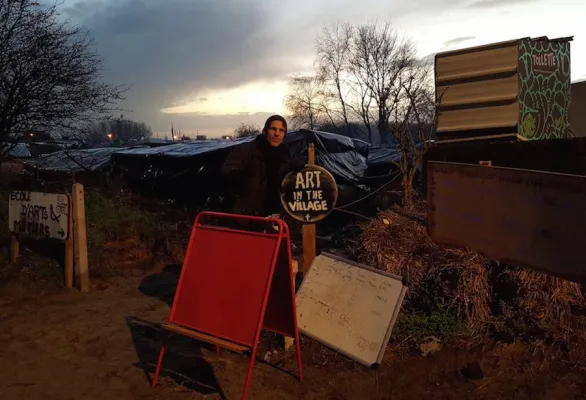 Bild: Konzert im 'Dschungel von Calais'